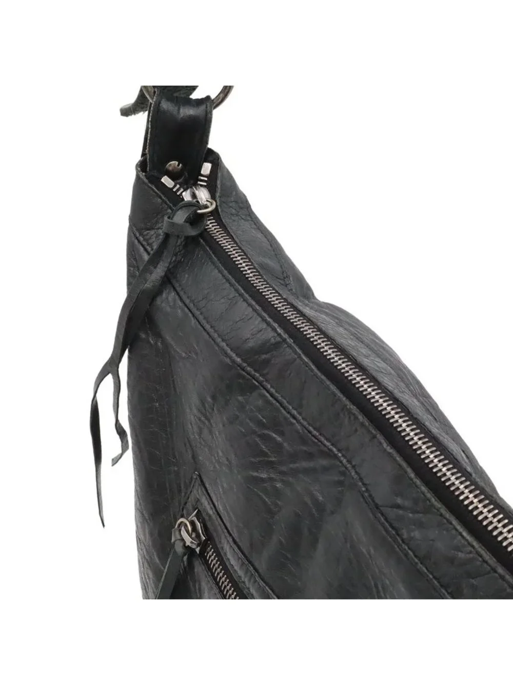 Balenciaga the Day Shoulder Bag Crossbody Leather Black